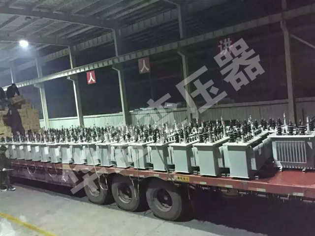 石家庄非晶合金变压器发货现场